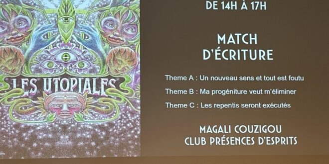 Utopiales 2024 – Match – Les gagnants